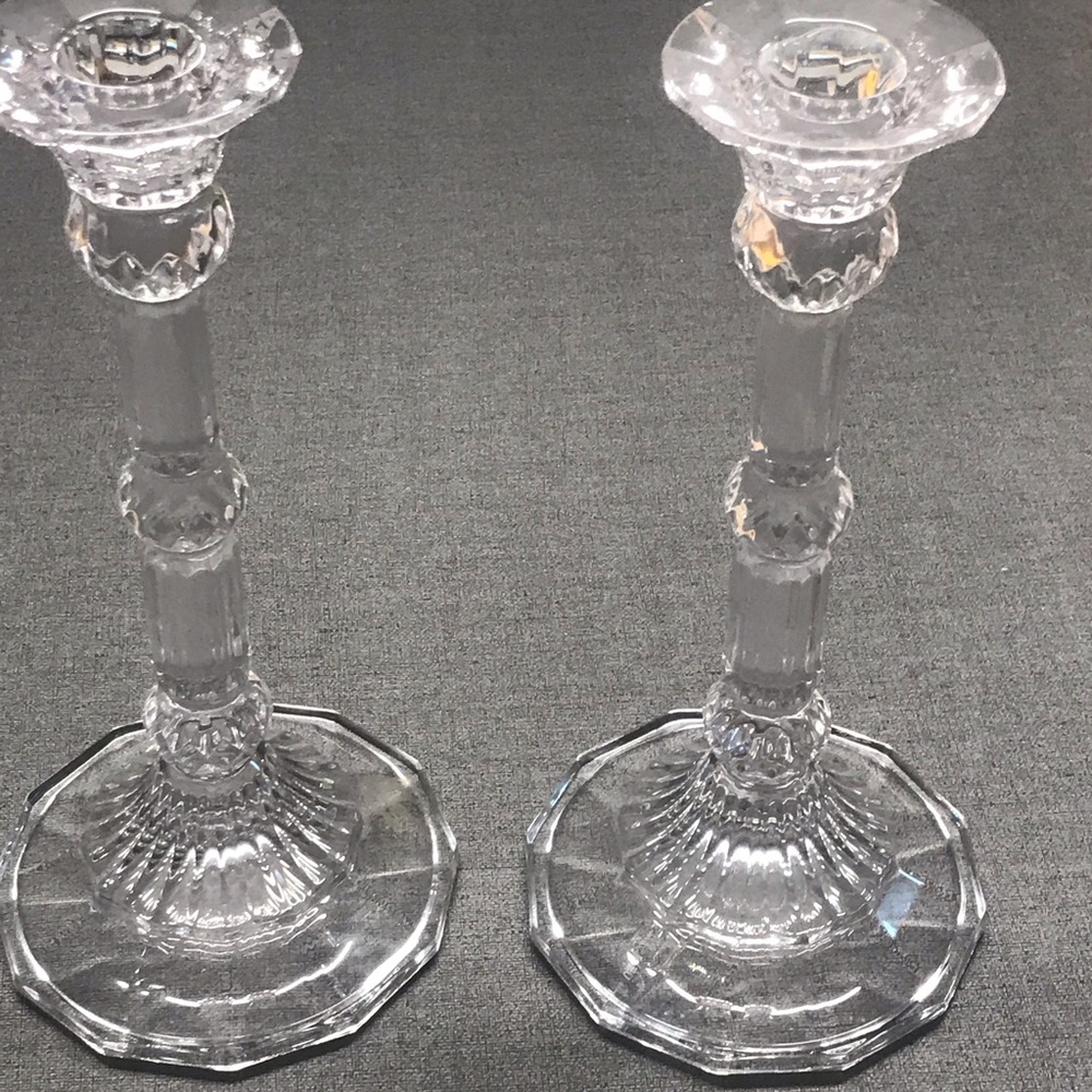 Chrystal candle holders
